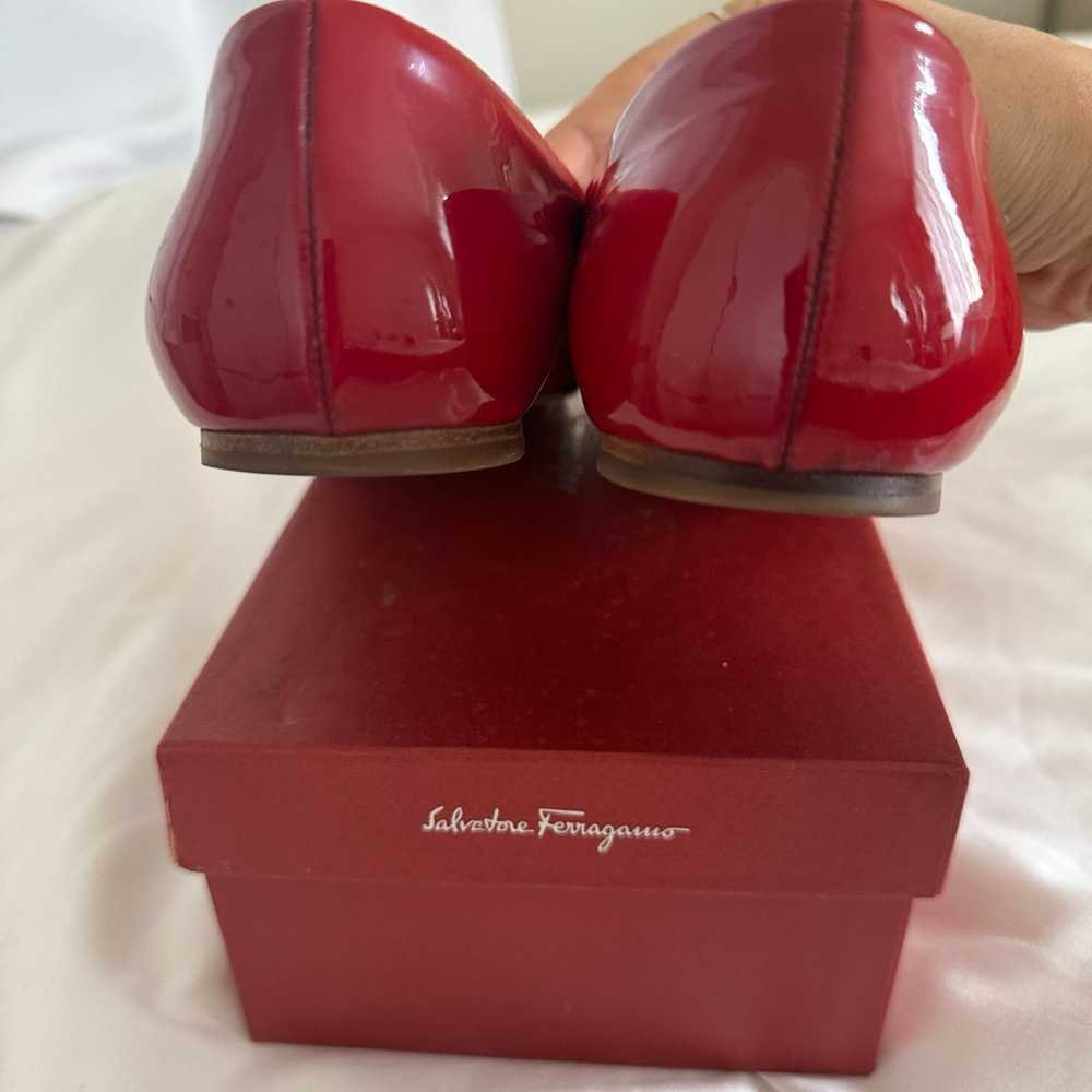 Salvatore Ferragamo Flat Shoes Red 7.5 - image 3