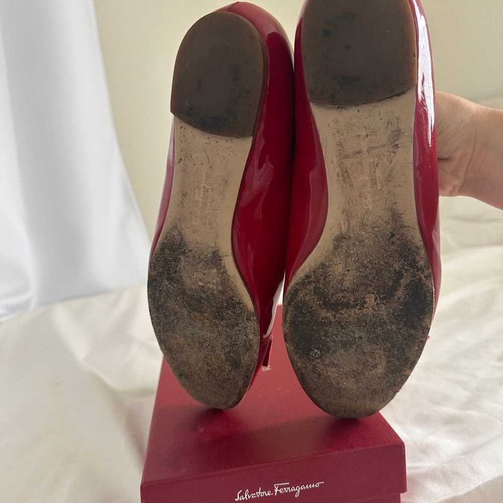 Salvatore Ferragamo Flat Shoes Red 7.5 - image 4