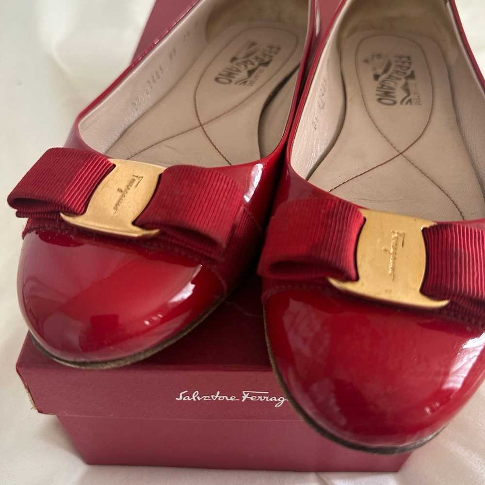 Salvatore Ferragamo Flat Shoes Red 7.5 - image 5
