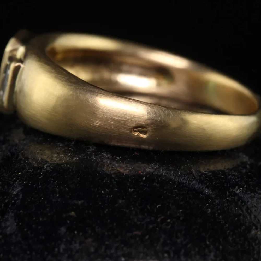 Vintage Retro French 18K Yellow Gold Colombian Em… - image 4