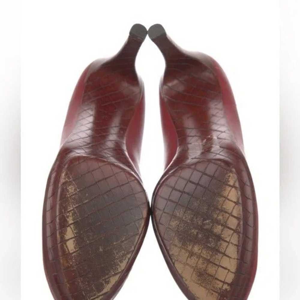 Bottega Veneta red leather pumps - image 5