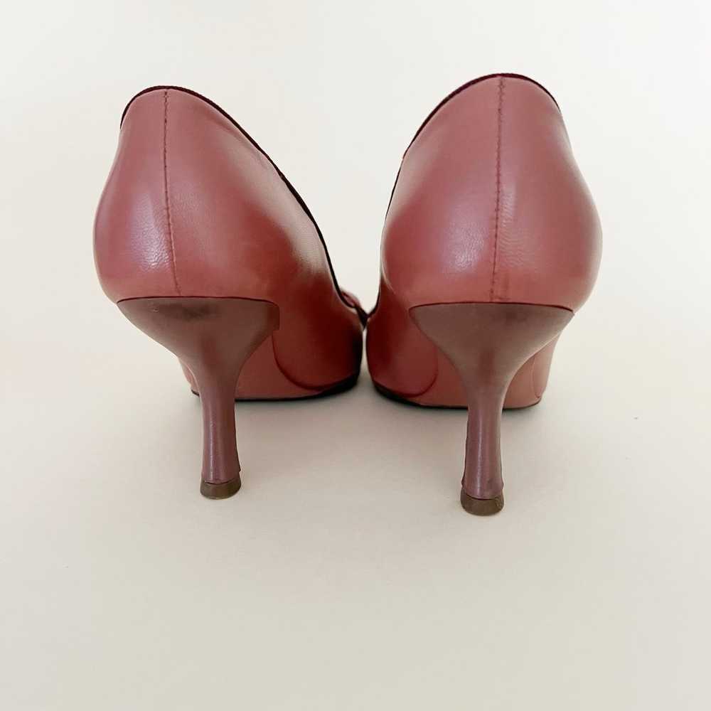 BOTTEGA VENETA Leather Bow Accent Heels Size 6 GUC - image 6