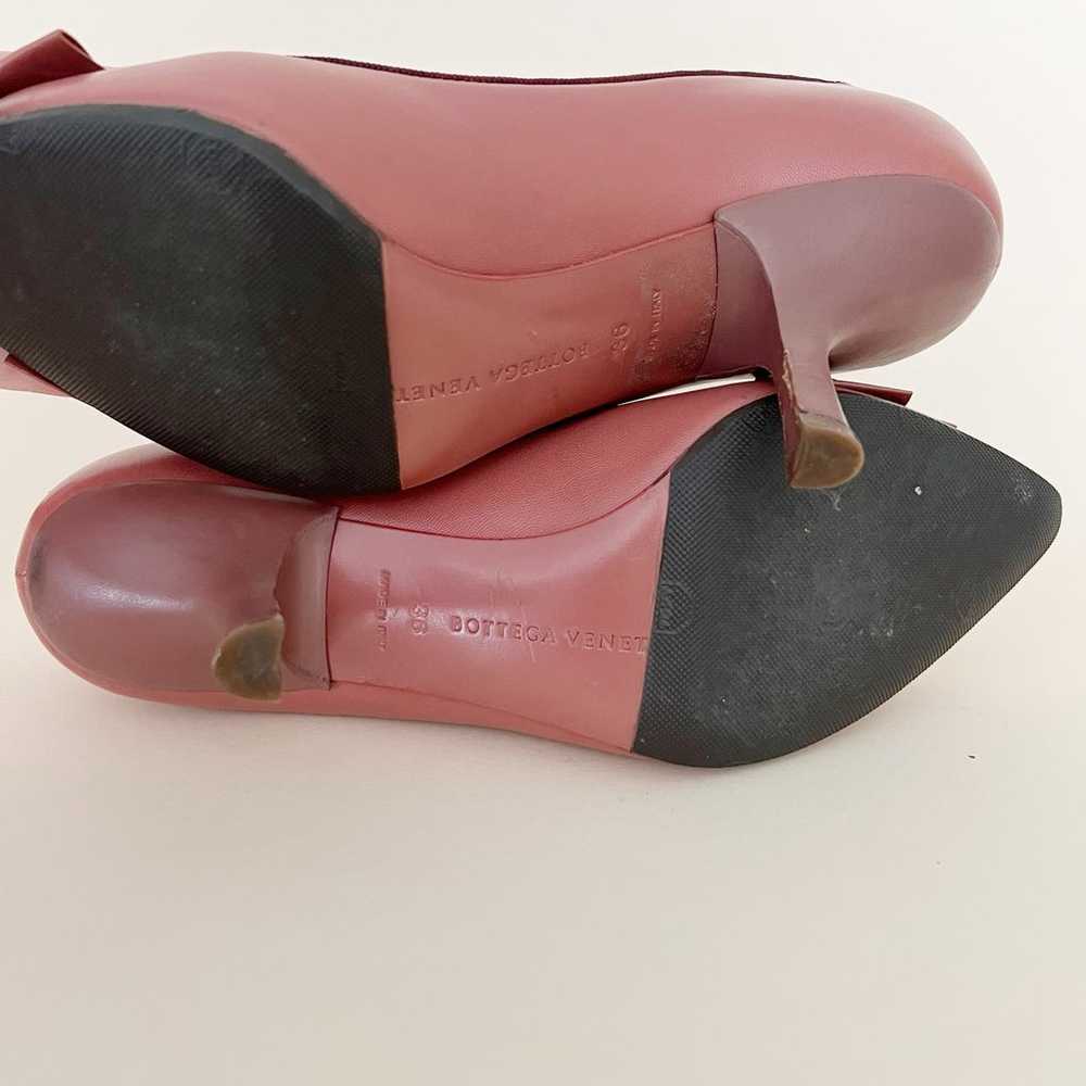 BOTTEGA VENETA Leather Bow Accent Heels Size 6 GUC - image 9