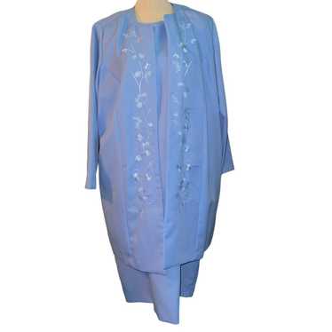 Anthony Richards Women’s Blue Sheath Dress With M… - image 1