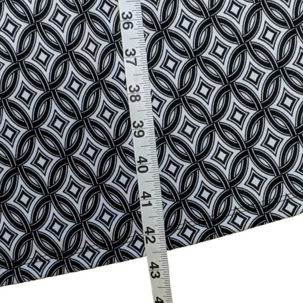 Talbots sleeveless black white geometric rouch si… - image 4