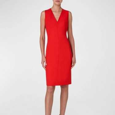 Boden Red Linen Cotton Blend Sleeveless Dress US 4