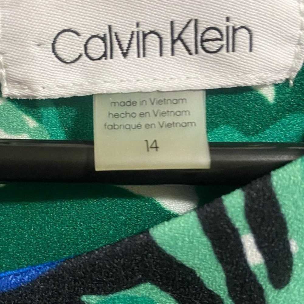 Calvin Klein Ruched Sheath Dress Size 14 - image 3