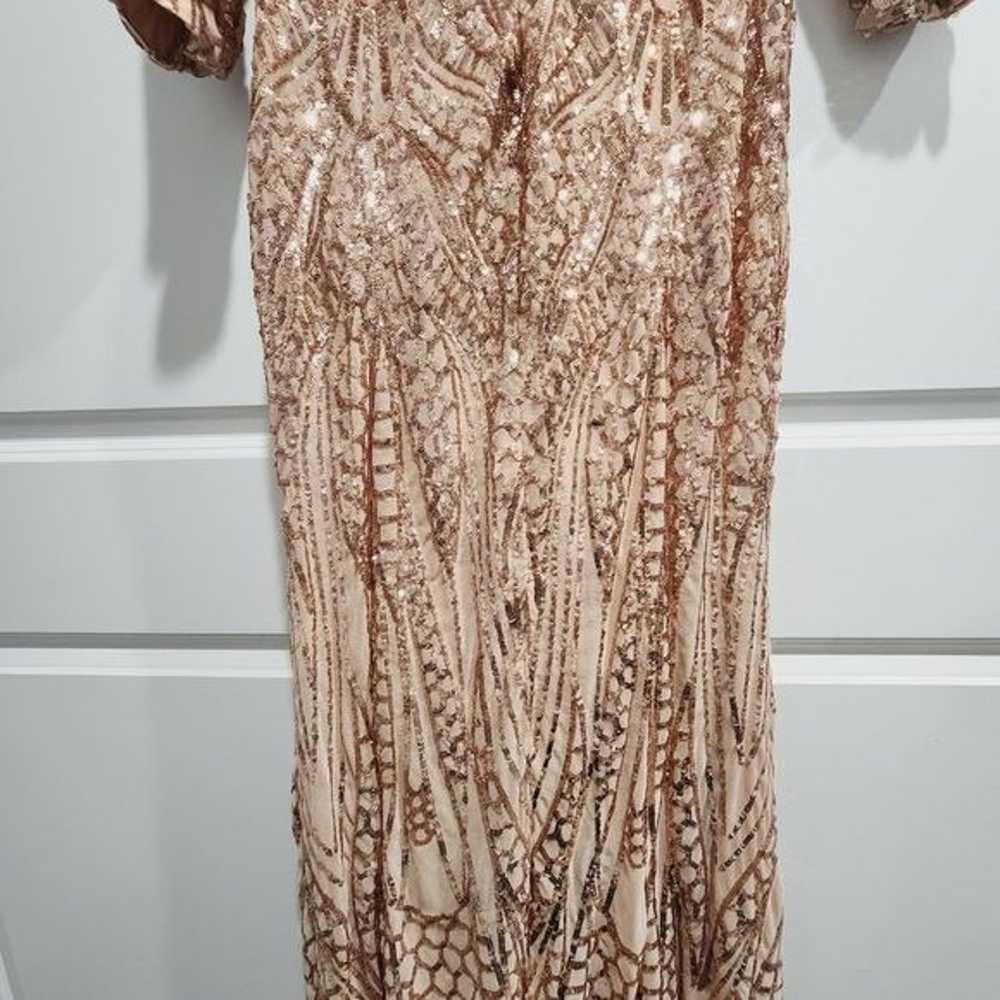Fashion Nova - XL - Rose Gold Bodycon Sequin Dress - image 6