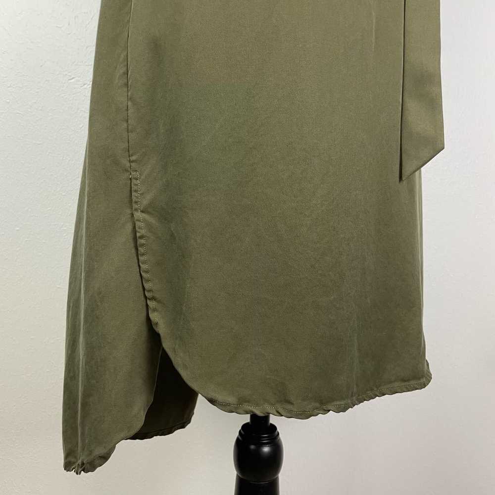 a loves a Army Green Sleeveless Belted Popover Mi… - image 6