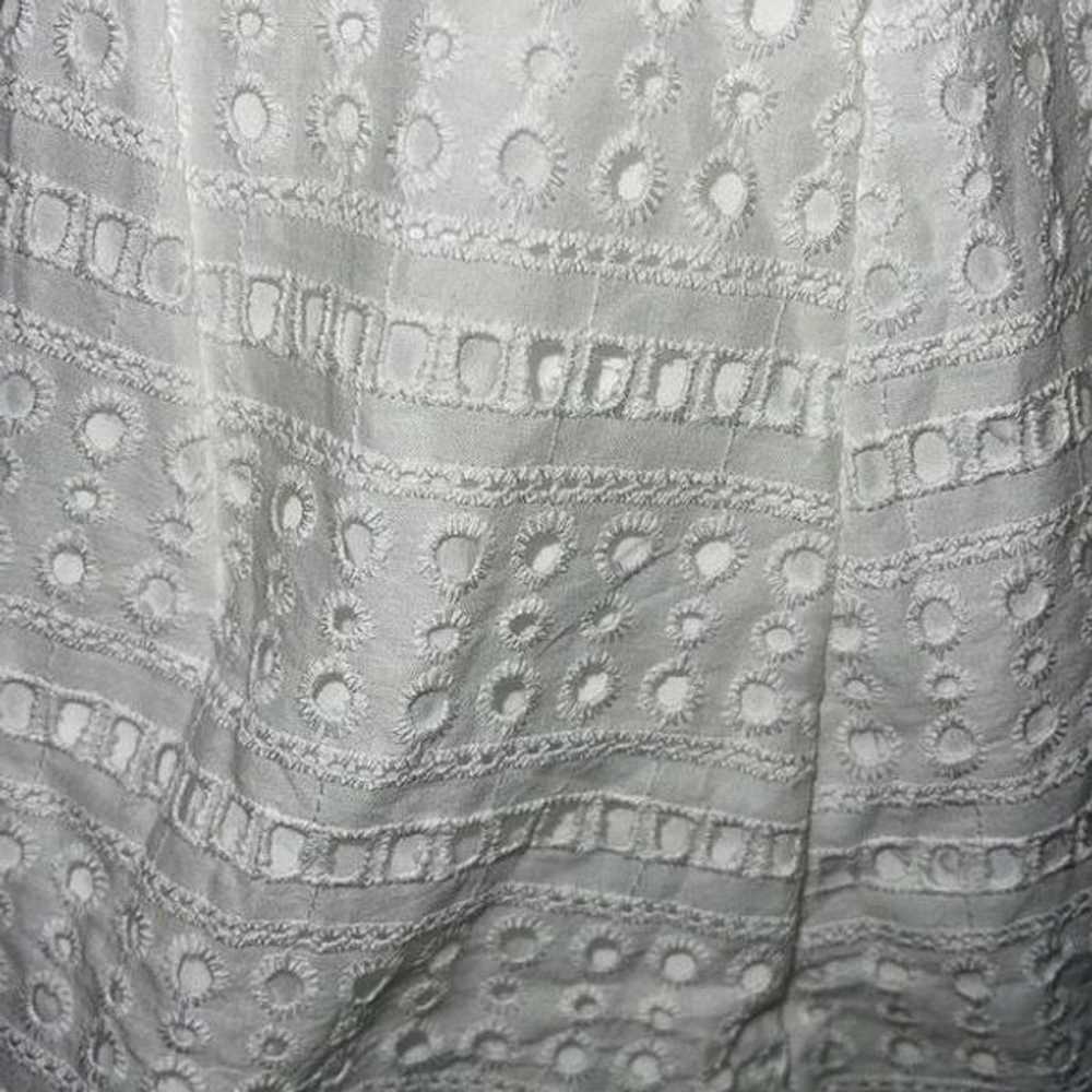 CBR White Eyelet Ruffle Sleeveless Mini Dress Siz… - image 4