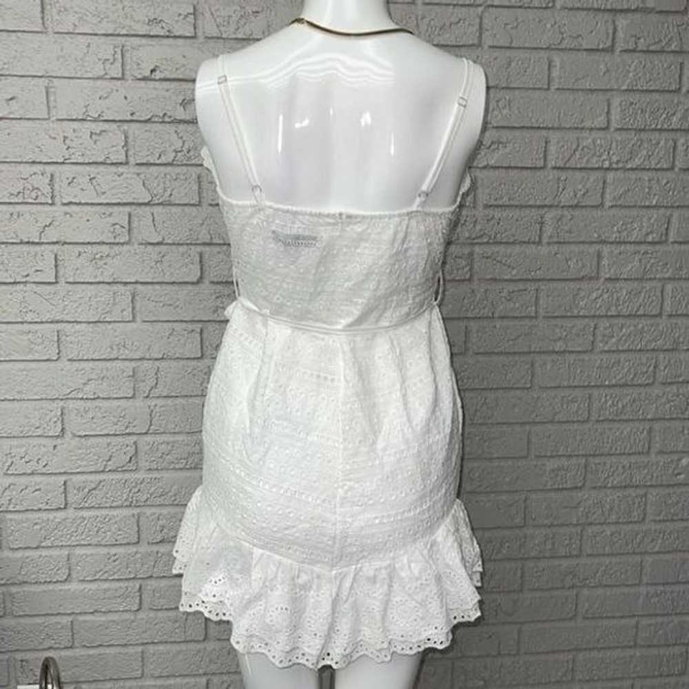 CBR White Eyelet Ruffle Sleeveless Mini Dress Siz… - image 5