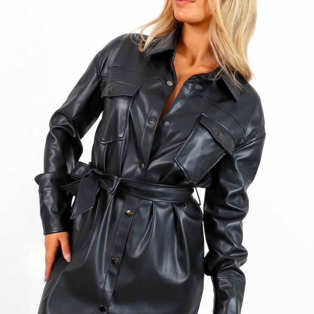 leather dress - image 2