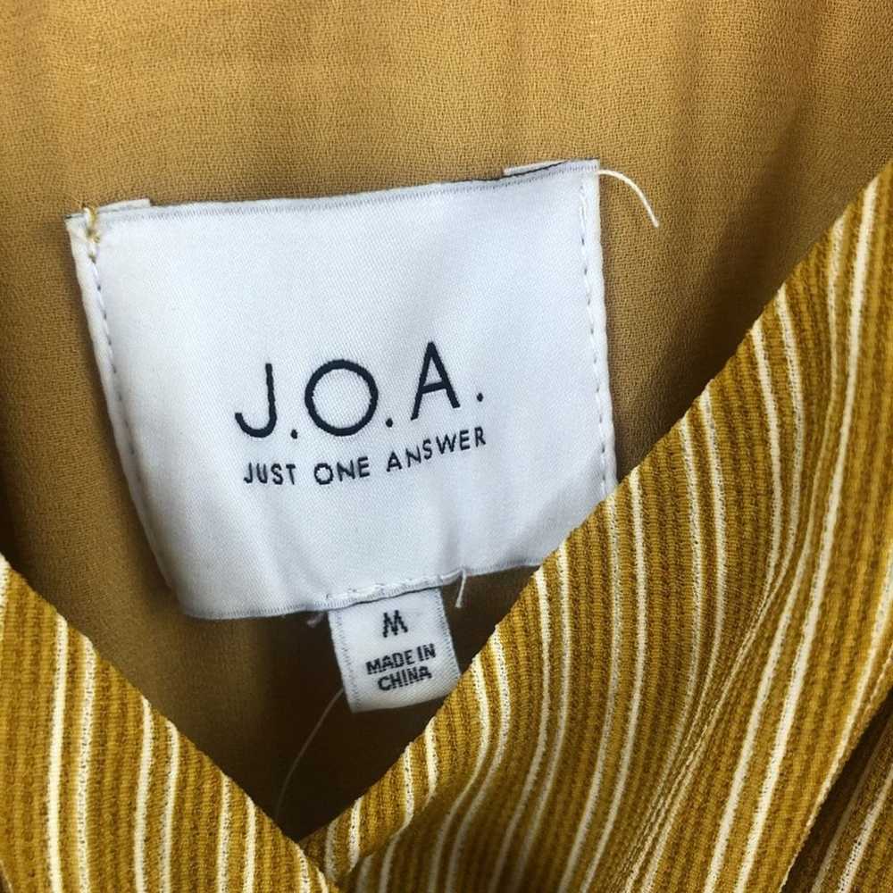 JOA Mustard Striped Midi Dress - image 5