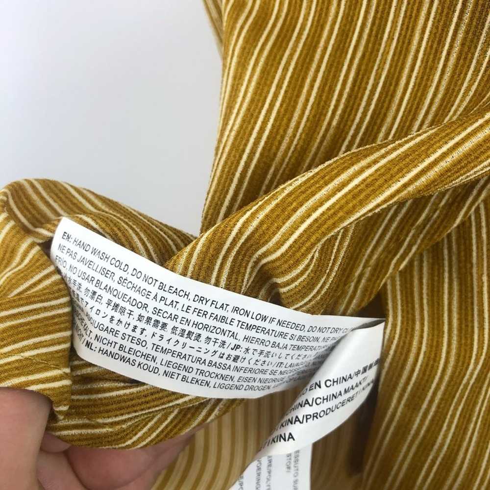 JOA Mustard Striped Midi Dress - image 6