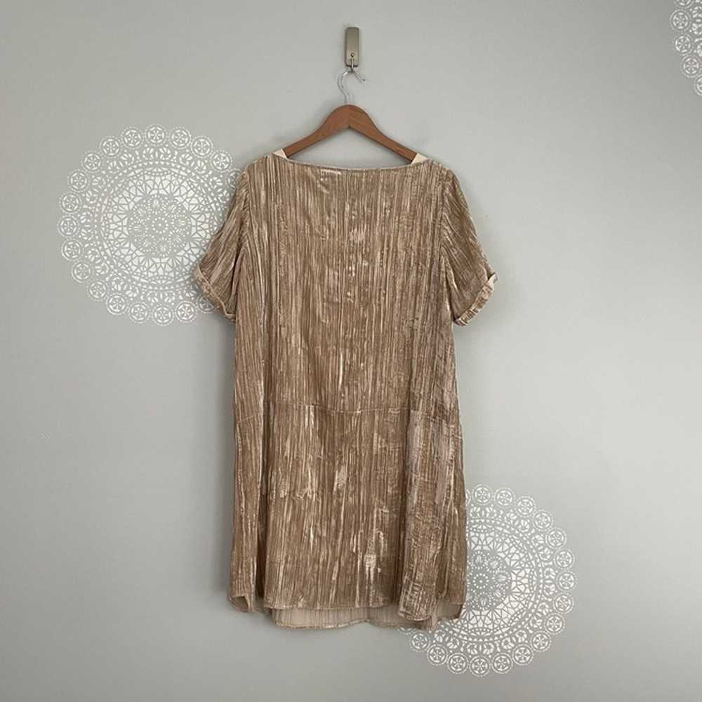 Anthropologie Floreat Crinkled Velvet Shift Dress… - image 2