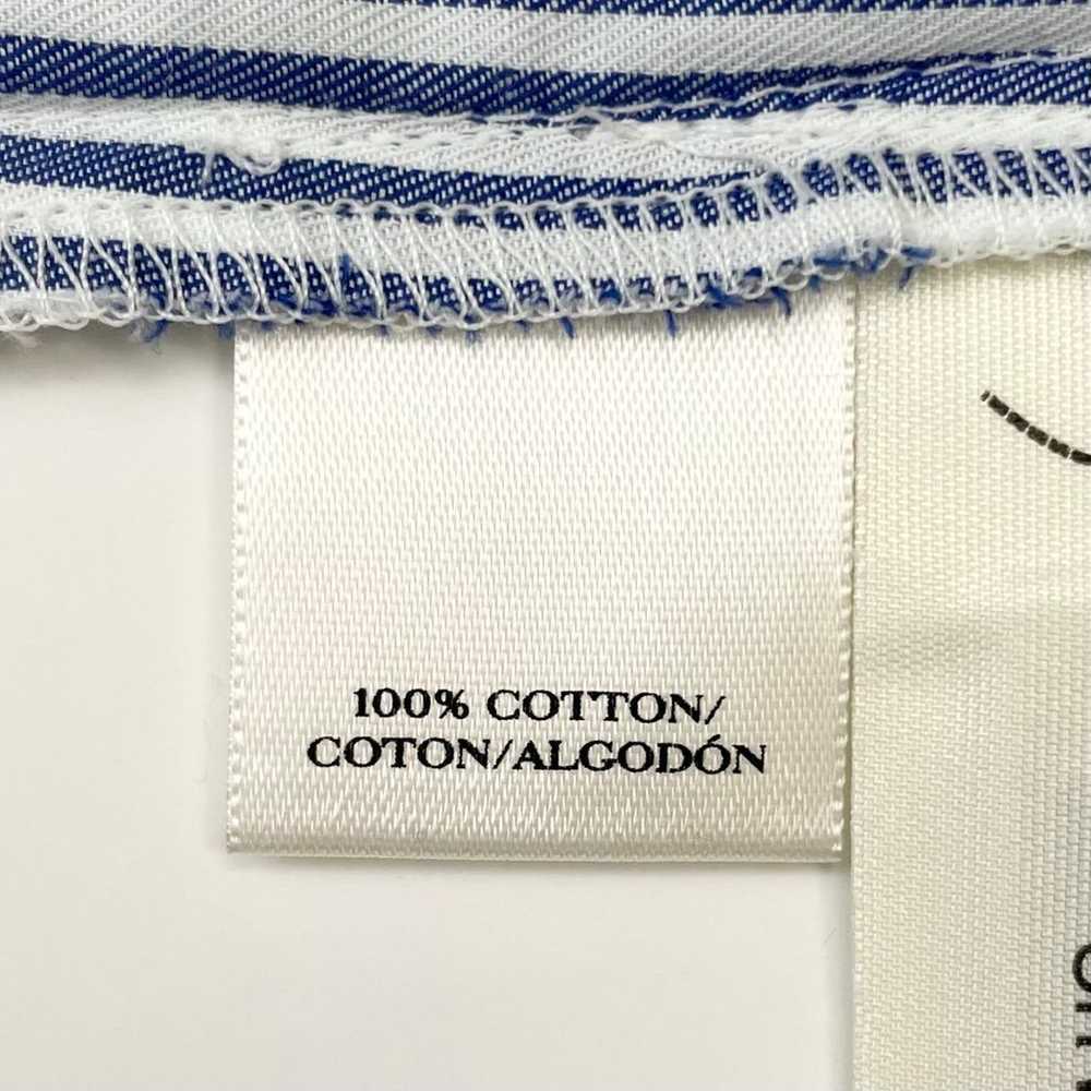 Ann Taylor Cotton Blue Striped Full Skirt Shirtdr… - image 7