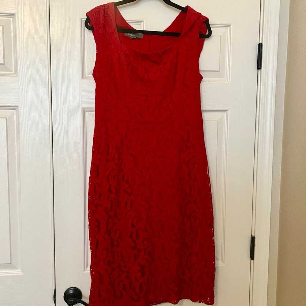 Red lace dress_ - image 1