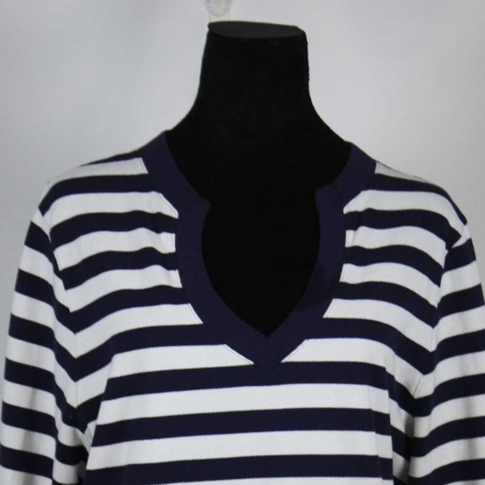 Brooks Brothers "346" Navy & White Striped Cotton… - image 5
