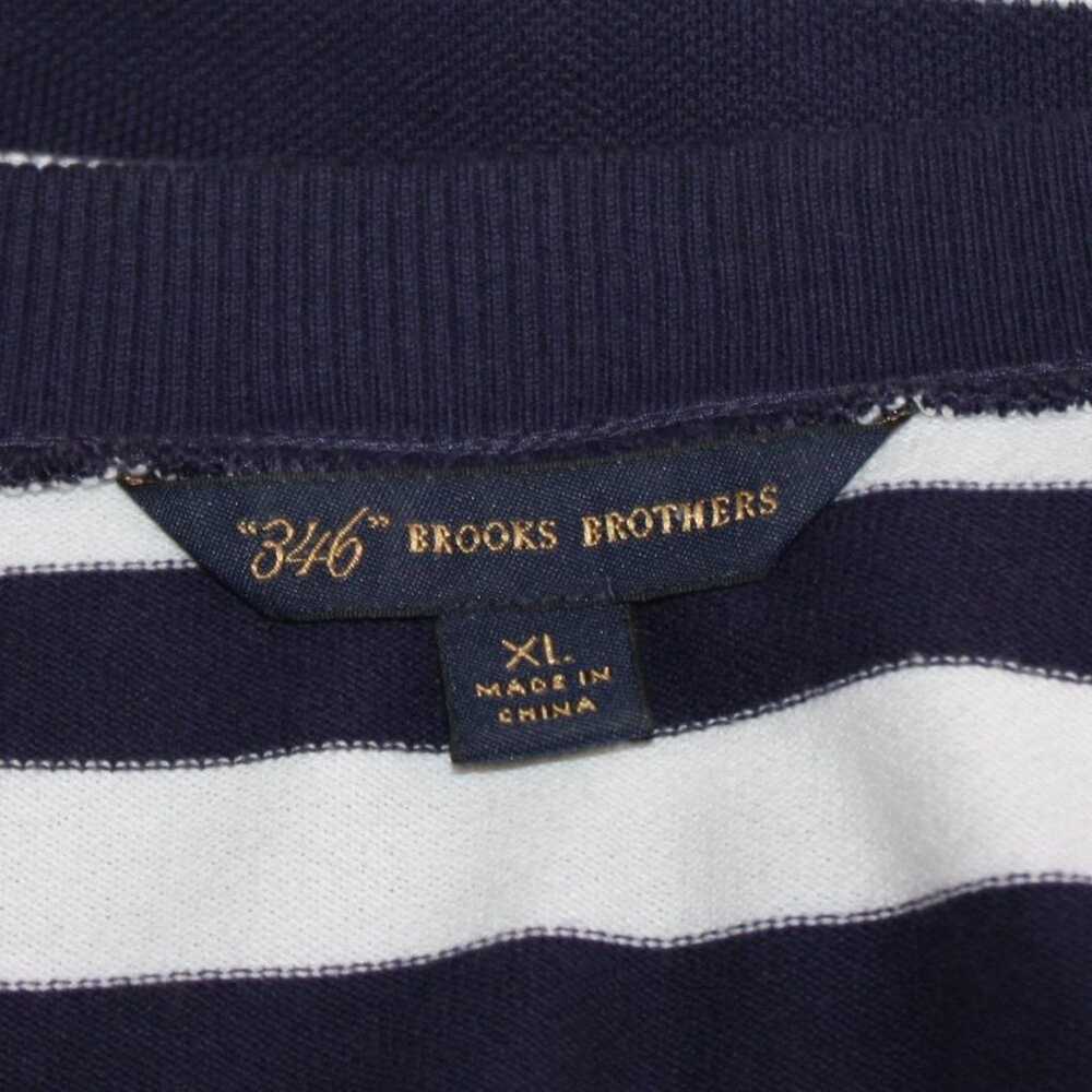 Brooks Brothers "346" Navy & White Striped Cotton… - image 8