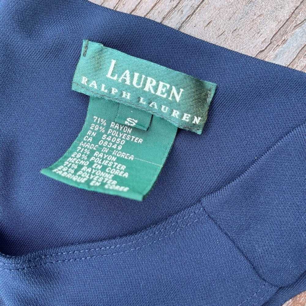 Ralph Lauren Navy Blue Dress -Size SMALL - image 5