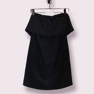 Zara strapless ruffle dress