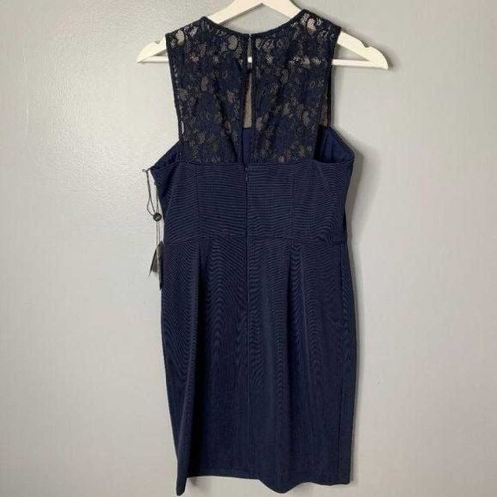 Adrianna Papell Navy Lace Dress - image 3