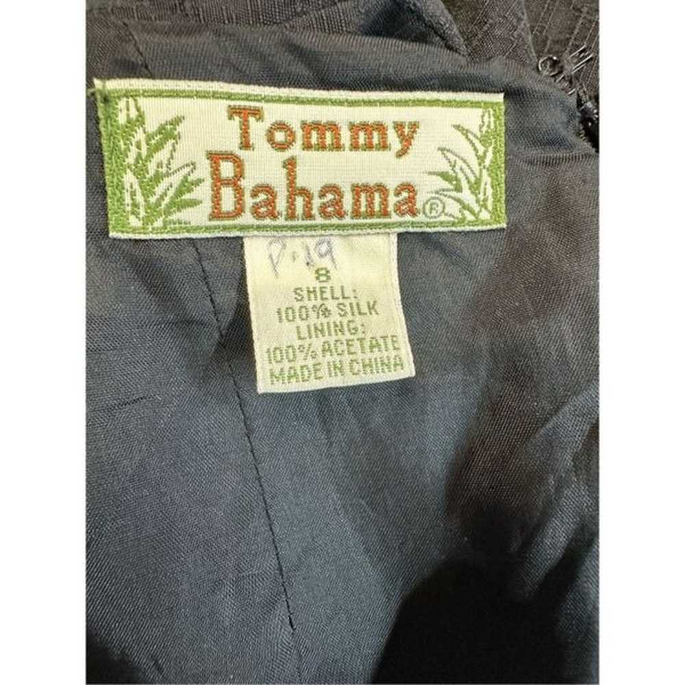 Tommy Bahama Black Silk Palm Tree Shift Dress Siz… - image 3
