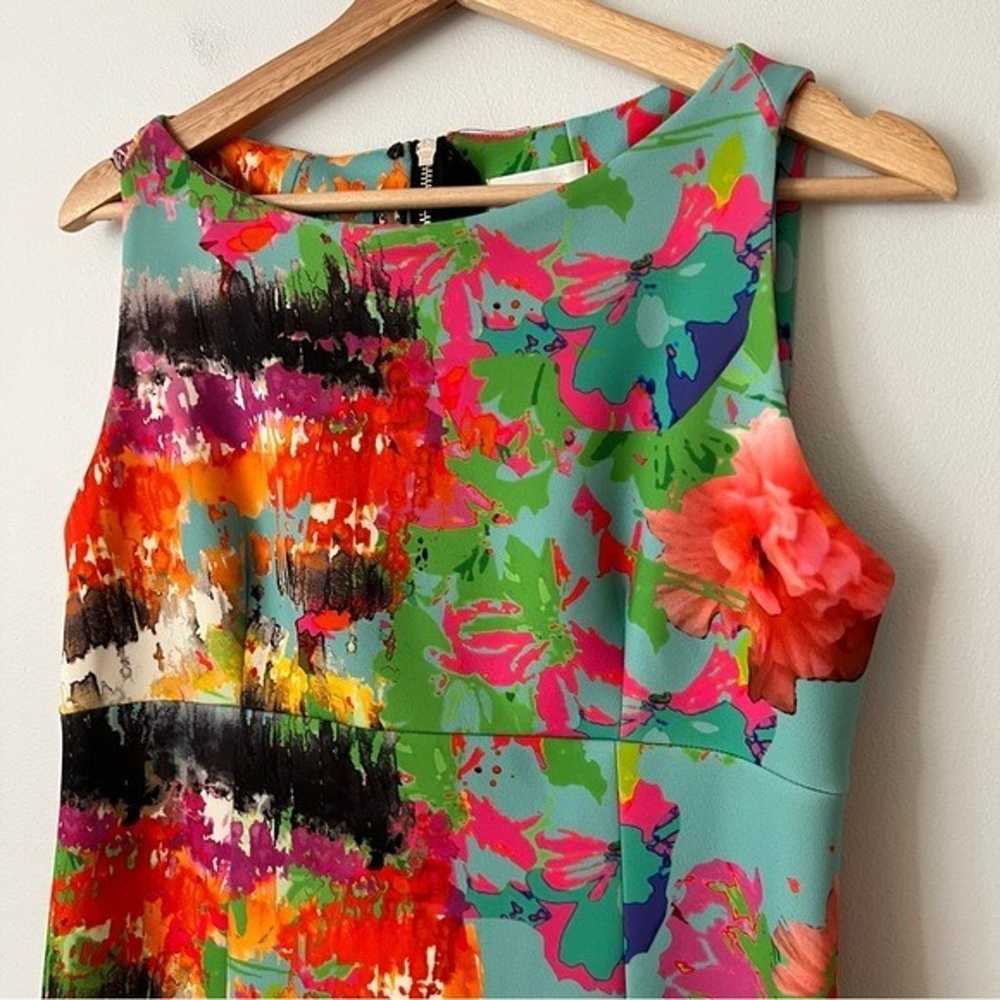 Milly Floral Watercolor Sheath Dress Women’s Size… - image 3