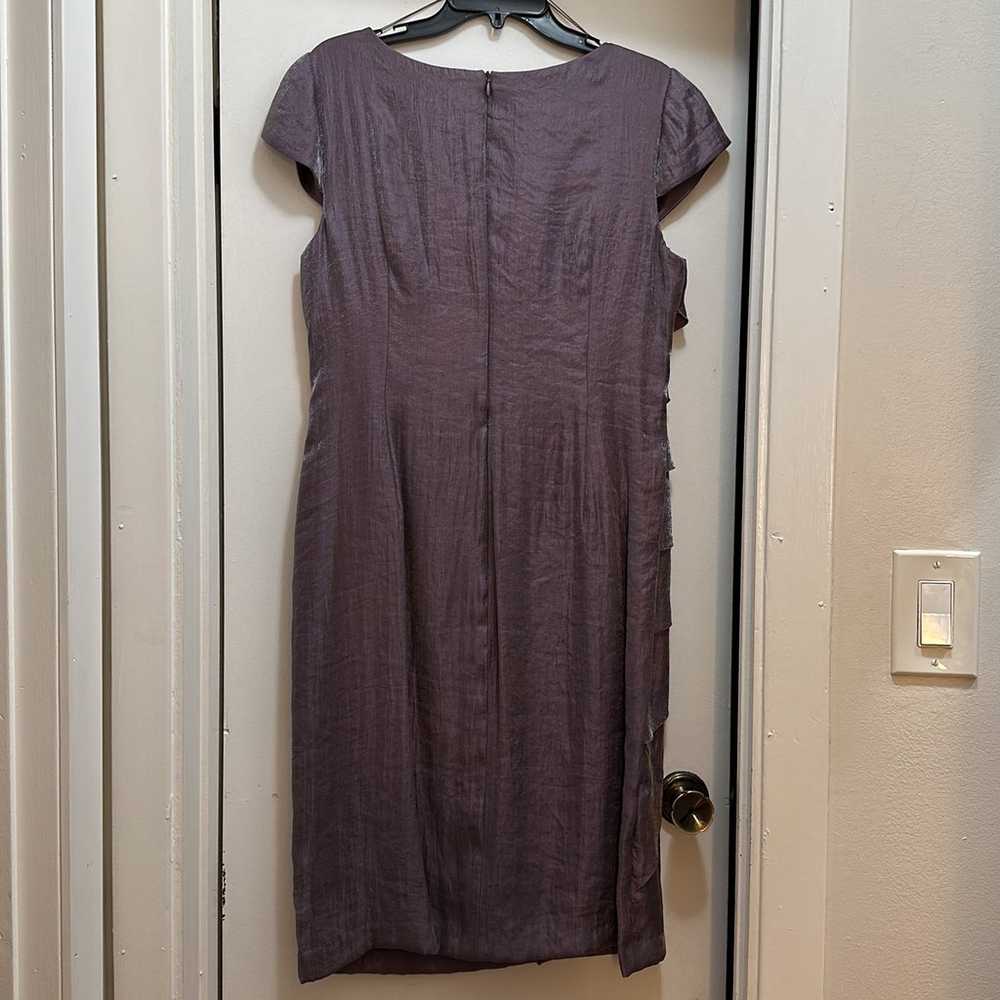 London Times Purple Sheath Dress Size 14 - image 4