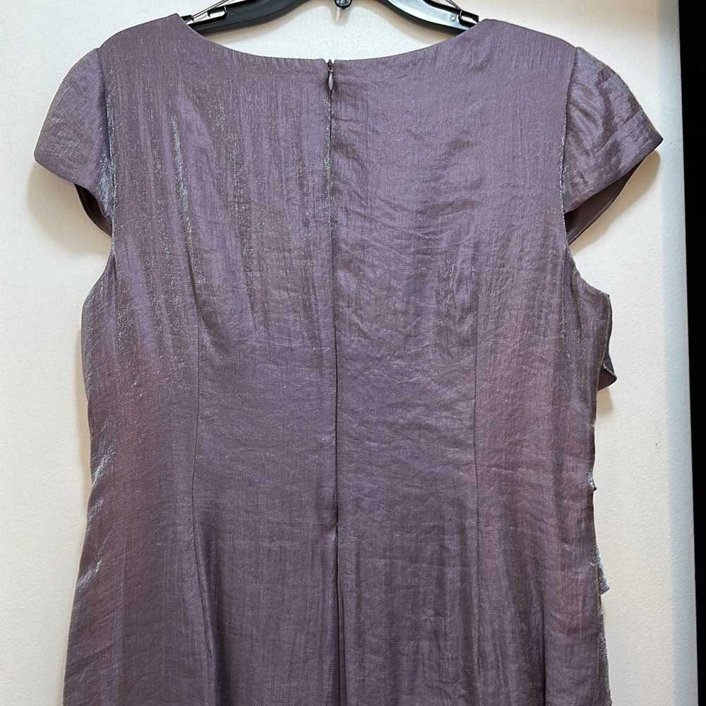 London Times Purple Sheath Dress Size 14 - image 5