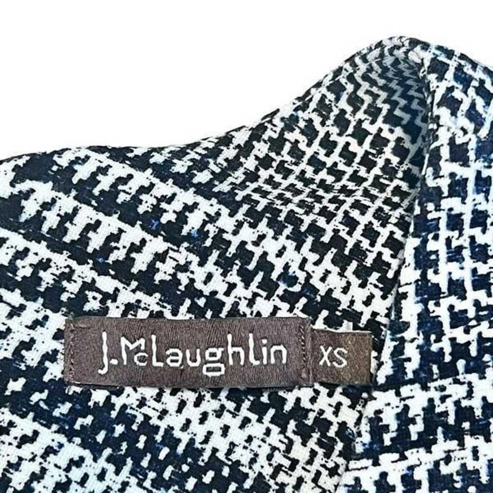 J. McLaughlin Houndstooth Sleeveless Sheath Dress… - image 2