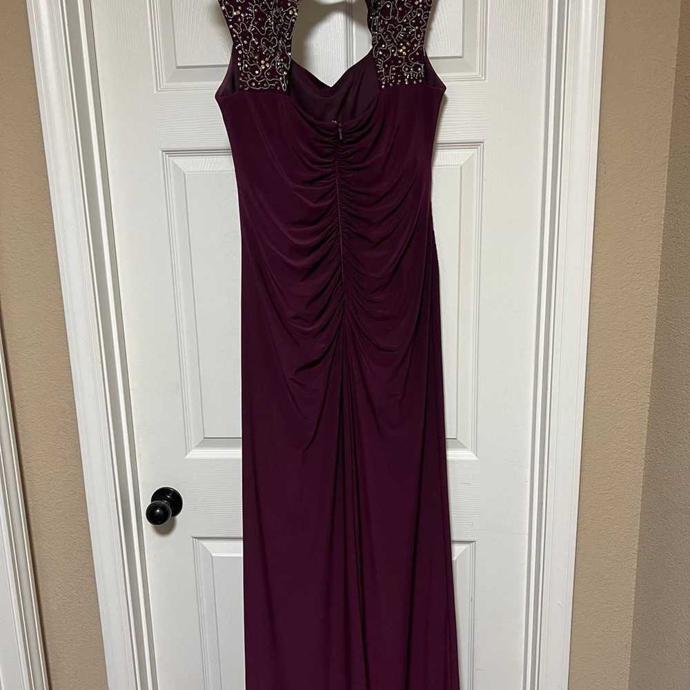 XScape Maroon Beaded Gown - image 3