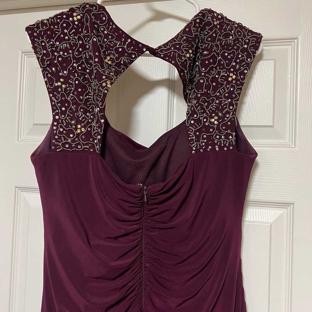 XScape Maroon Beaded Gown - image 4