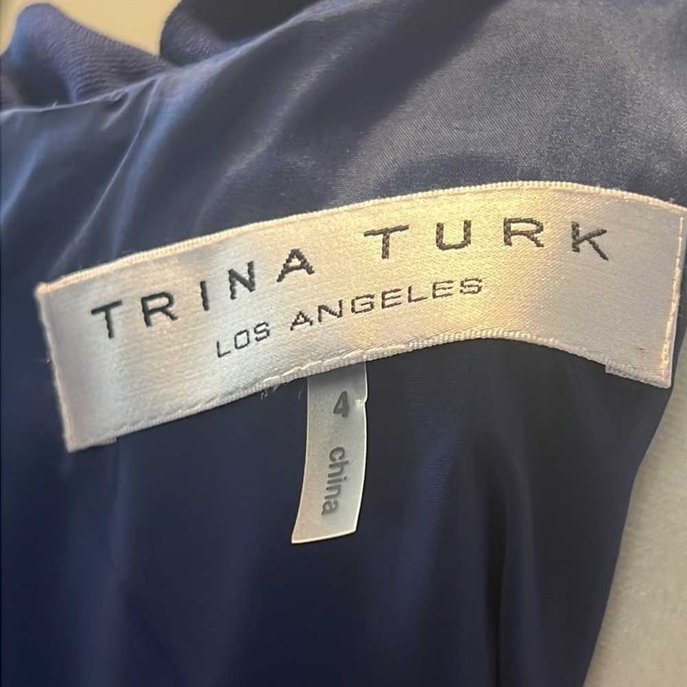 Trina Turk Ruffled Collar & Bodice Sheath Dress R… - image 6