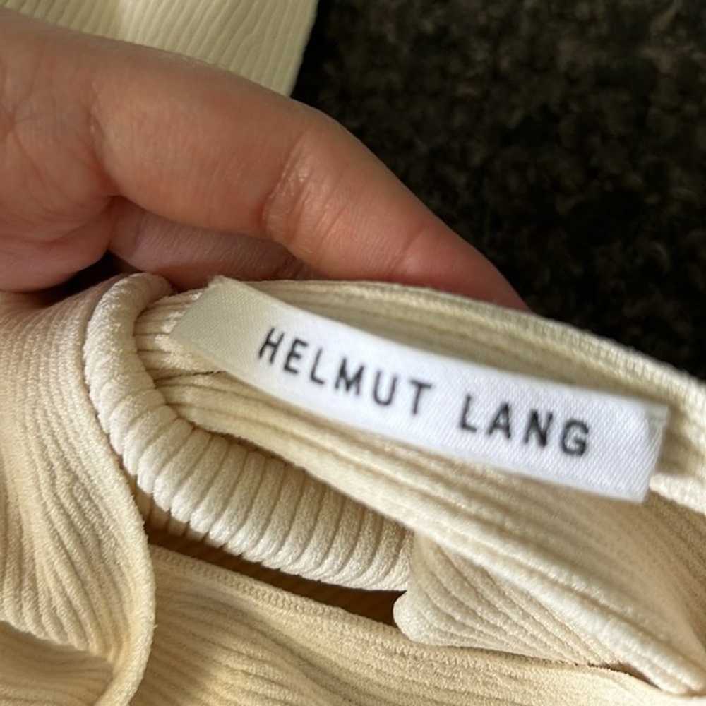 helmut lang tie back dress ivory - image 7