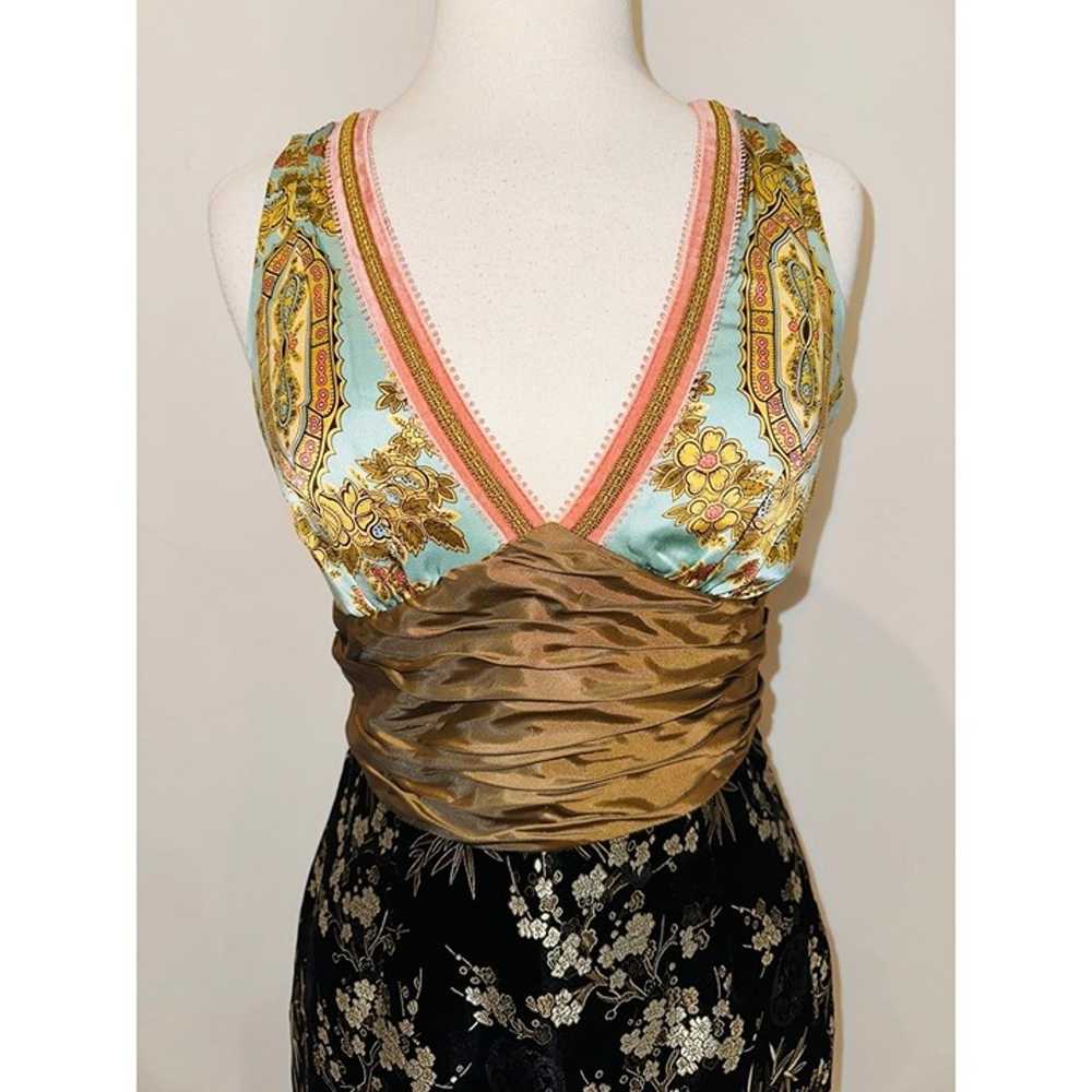 D3 Phoebe Couture Statin Dress Silk Bodice Party … - image 3