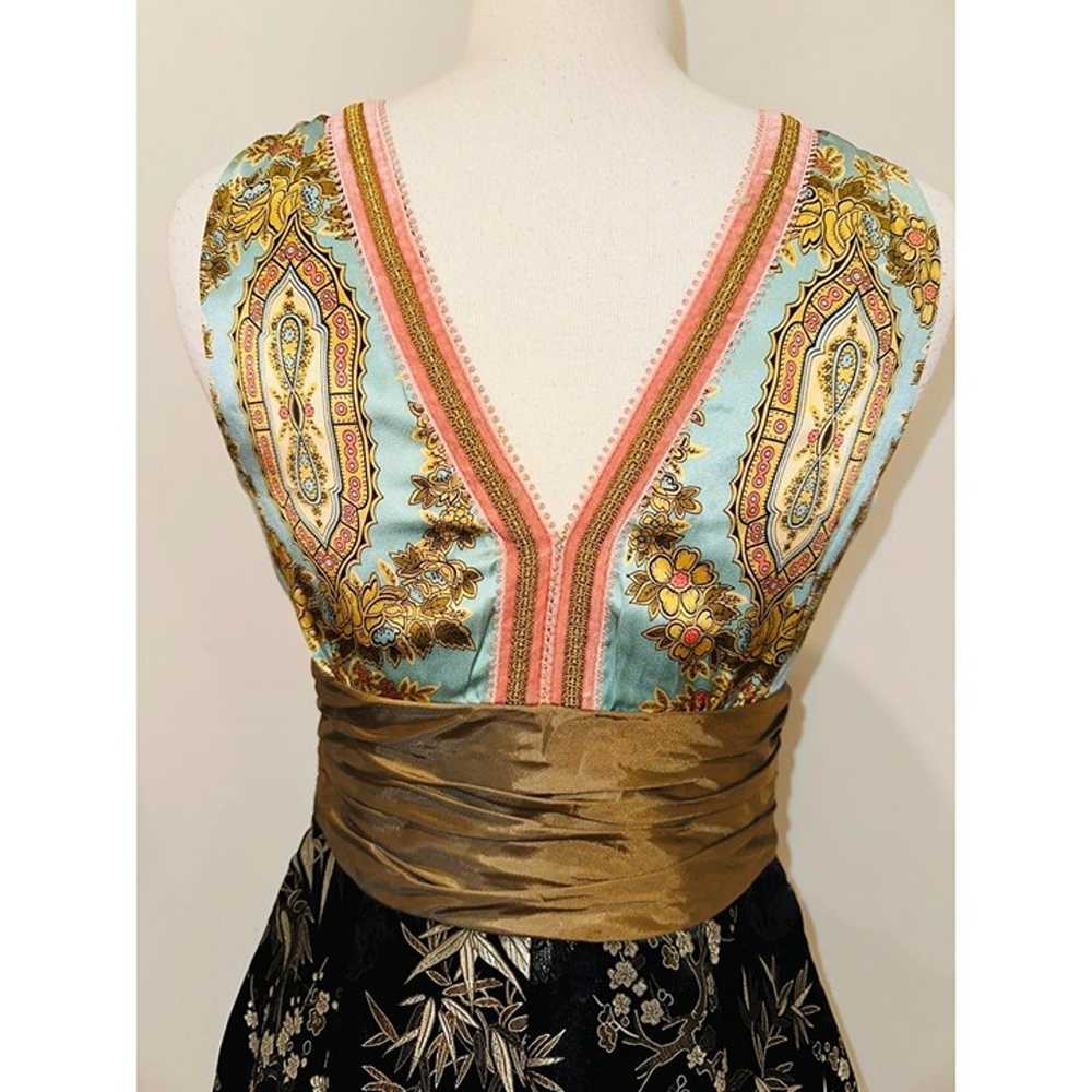 D3 Phoebe Couture Statin Dress Silk Bodice Party … - image 6