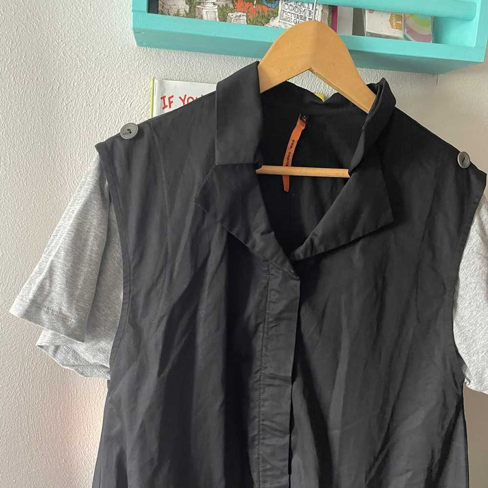 Cop.Copine layered vest style shirt dress - image 3
