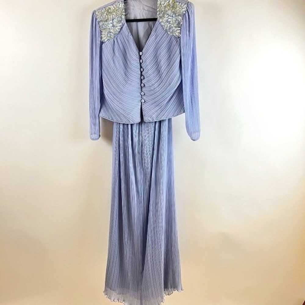 Miss Elliette Vintage Lavender Chiffon Dress Size… - image 2