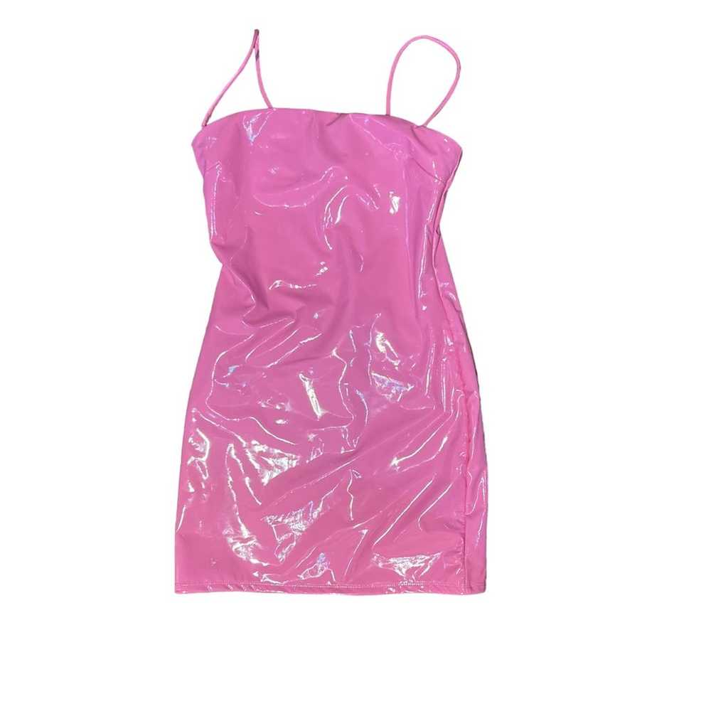 Naked Wardrobe Sz Large Bubblegum Pink Spaghetti … - image 3