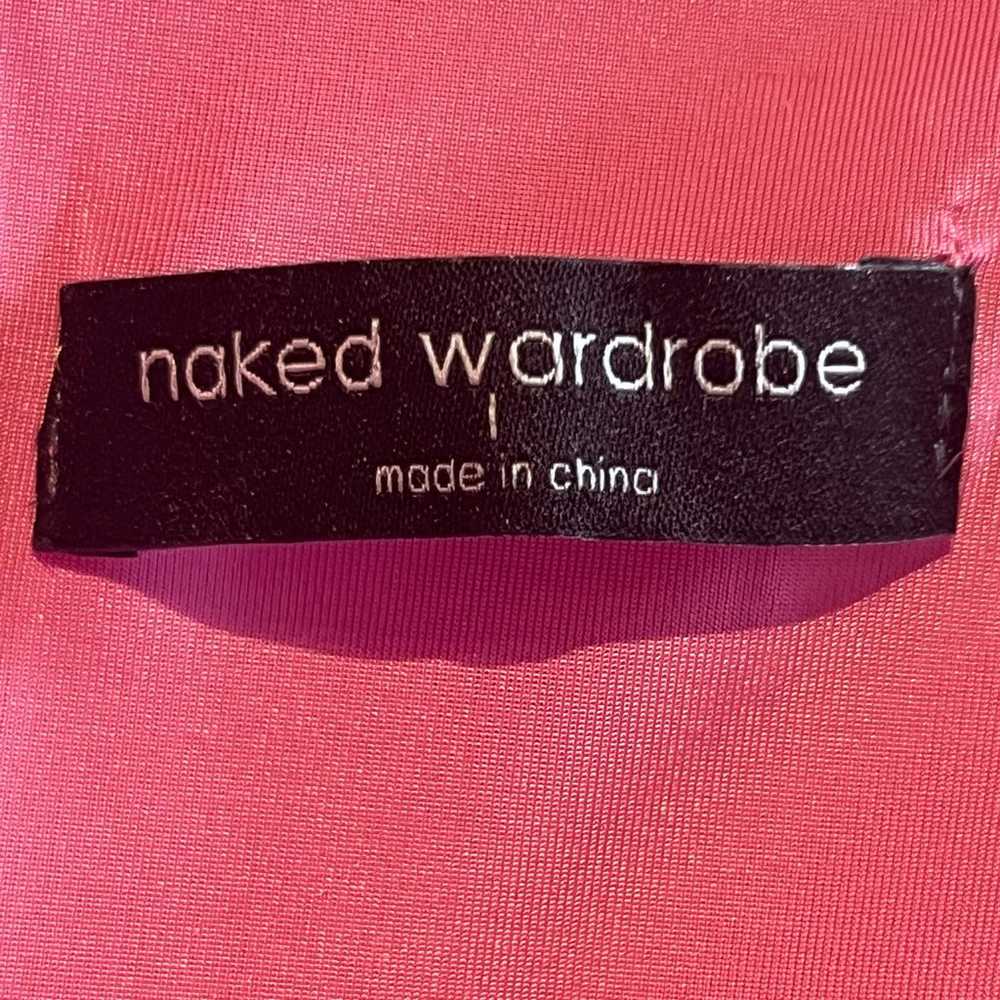 Naked Wardrobe Sz Large Bubblegum Pink Spaghetti … - image 8
