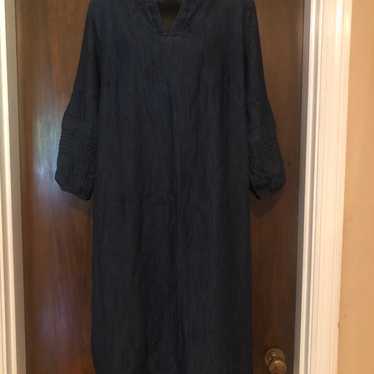 Talbots Denim Blue Dress - size 14W - 42”L - image 1