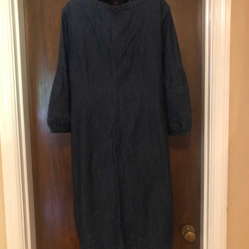 Talbots Denim Blue Dress - size 14W - 42”L - image 2