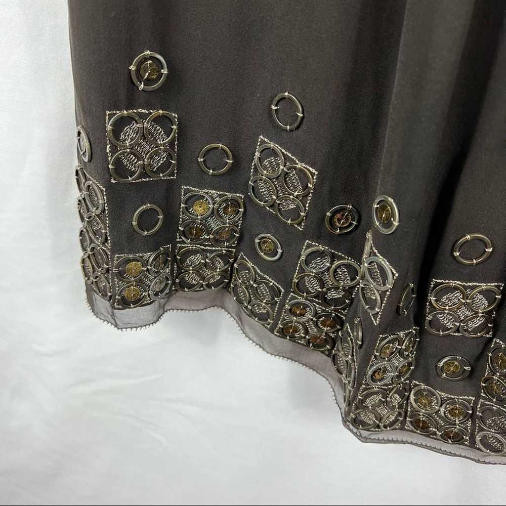 ELIE TAHARI Brown Silk Cocktail Dress in Size Sma… - image 5