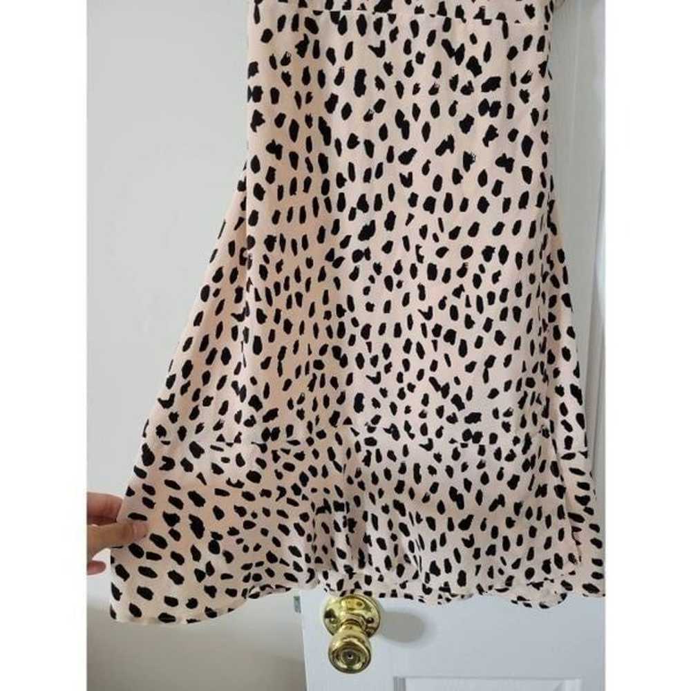 Rails Leanne Silk Blush Spotted Dress M NWOT - image 7