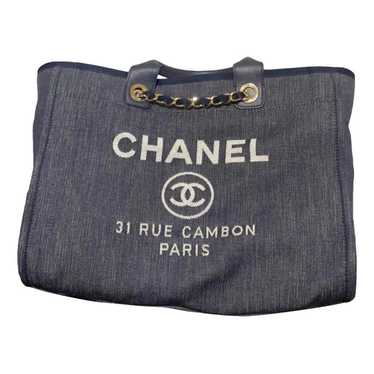 Chanel Deauville cloth tote - image 1