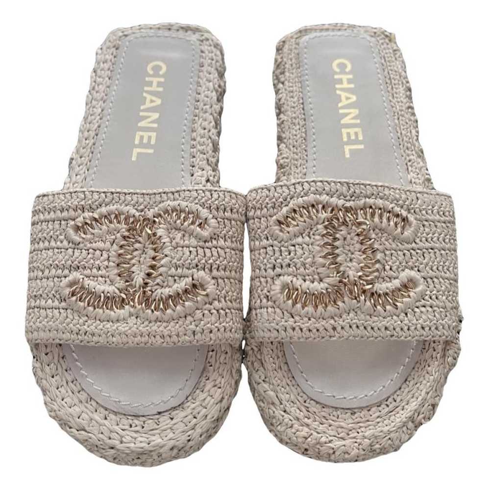 Chanel Tweed sandal - image 1