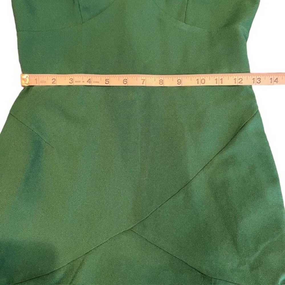 Hutch Nicola Emerald Green Gown Wrap Look Hem Spa… - image 12