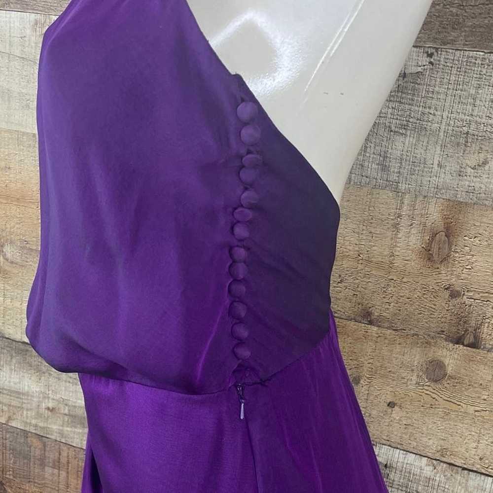 Carmen Marc Valvo Collection Purple 100% Silk Max… - image 4