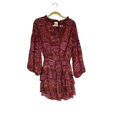 NWOT Misa Los Angeles Teya Peasant Dress Mini Sem… - image 1